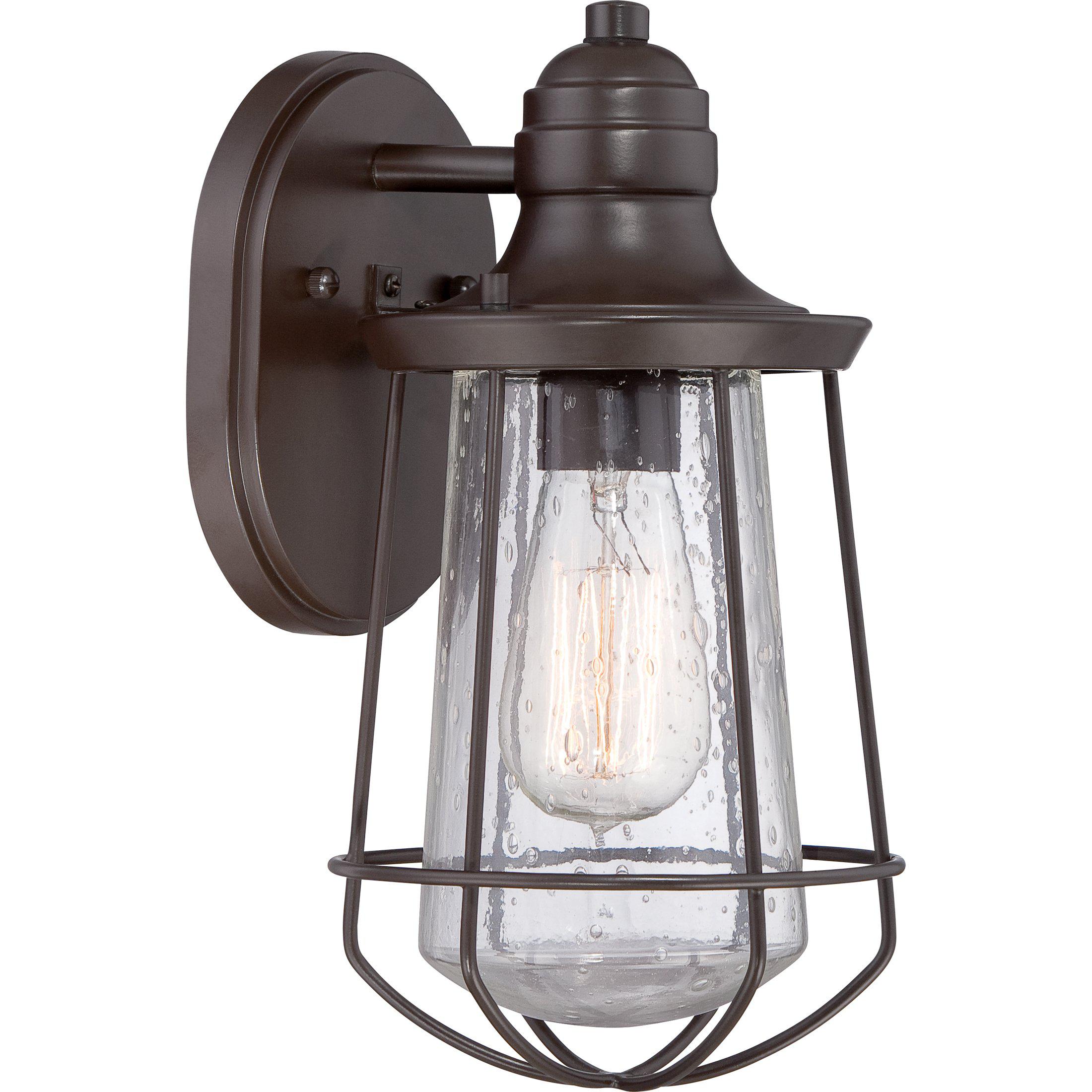 Quoizel  Marine Outdoor Lantern, Small Outdoor Light Fixture Quoizel Western Bronze  