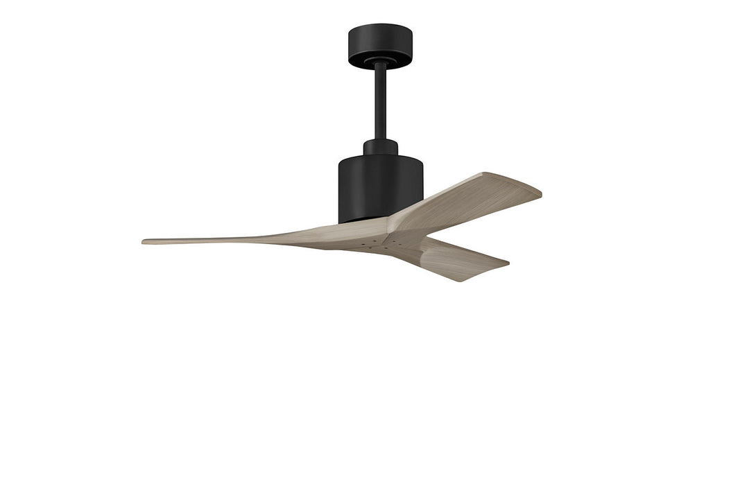 Matthews Fan Company Nan Ceiling Fan Indoor Ceiling Fans Matthews Fan Company 42" Matte Black Gray Ash