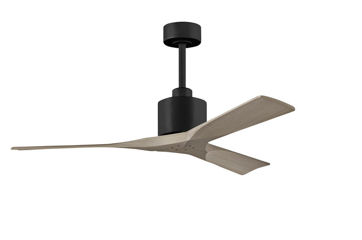 Matthews Fan Company Nan Ceiling Fan Indoor Ceiling Fans Matthews Fan Company 52" Matte Black Gray Ash