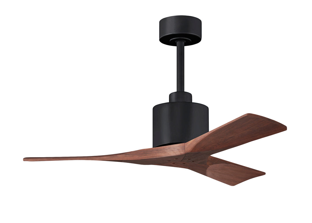 Matthews Fan Company Nan Ceiling Fan Indoor Ceiling Fans Matthews Fan Company 42" Matte Black Walnut