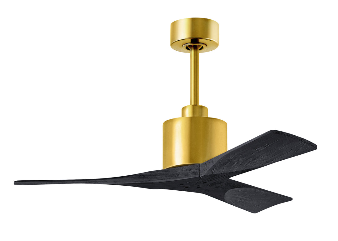 Matthews Fan Company Nan Ceiling Fan Indoor Ceiling Fans Matthews Fan Company 42" Brushed Brass Matte Black