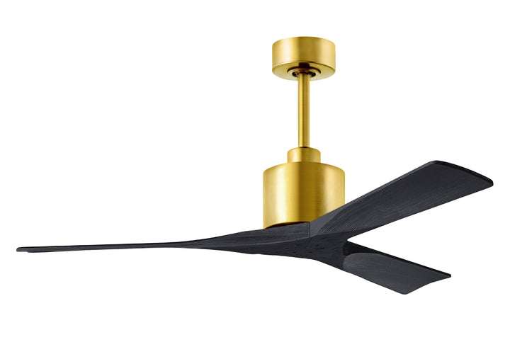 Matthews Fan Company Nan Ceiling Fan Indoor Ceiling Fans Matthews Fan Company 52" Brushed Brass Matte Black