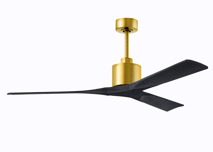 Matthews Fan Company Nan Ceiling Fan Indoor Ceiling Fans Matthews Fan Company 60" Brushed Brass Matte Black