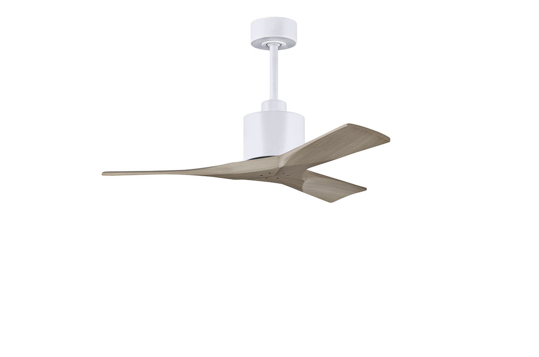 Matthews Fan Company Nan Ceiling Fan Indoor Ceiling Fans Matthews Fan Company 42" Matte White Gray Ash