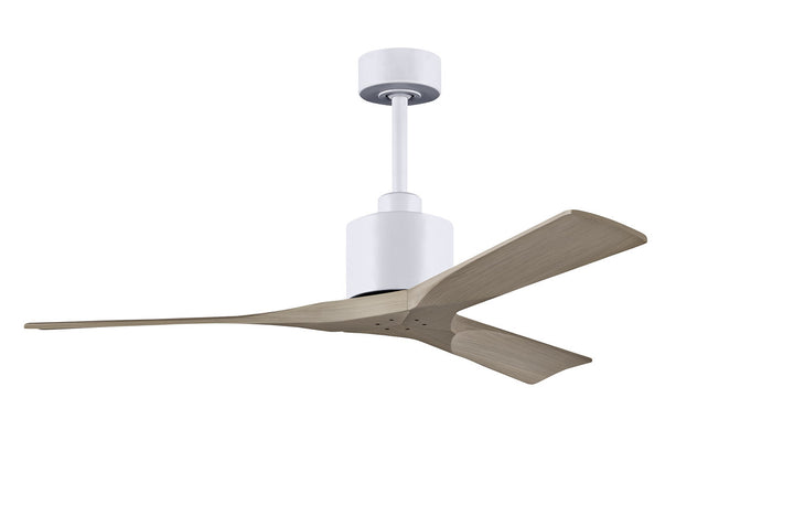 Matthews Fan Company Nan Ceiling Fan Indoor Ceiling Fans Matthews Fan Company 52" Matte White Gray Ash