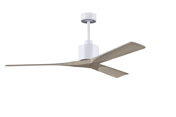 Matthews Fan Company Nan Ceiling Fan Indoor Ceiling Fans Matthews Fan Company 60" Matte White Gray Ash