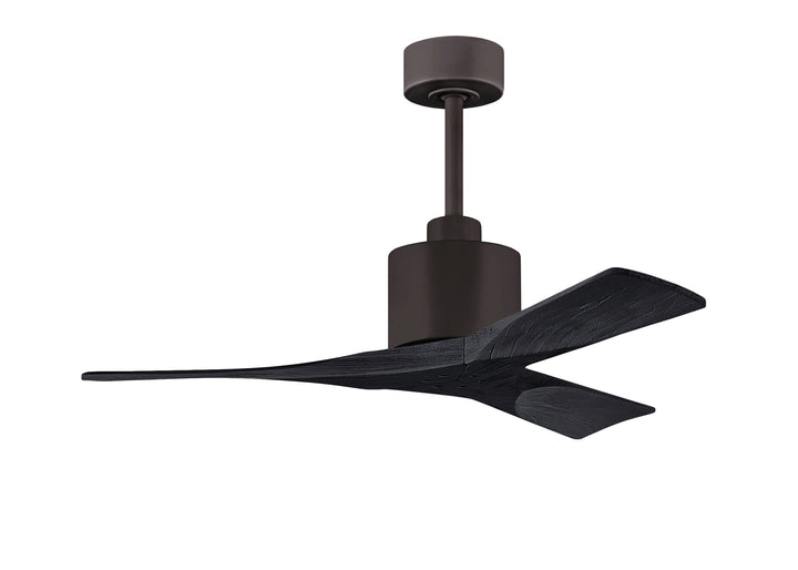 Matthews Fan Company Nan Ceiling Fan Indoor Ceiling Fans Matthews Fan Company 42" Textured Bronze Matte Black