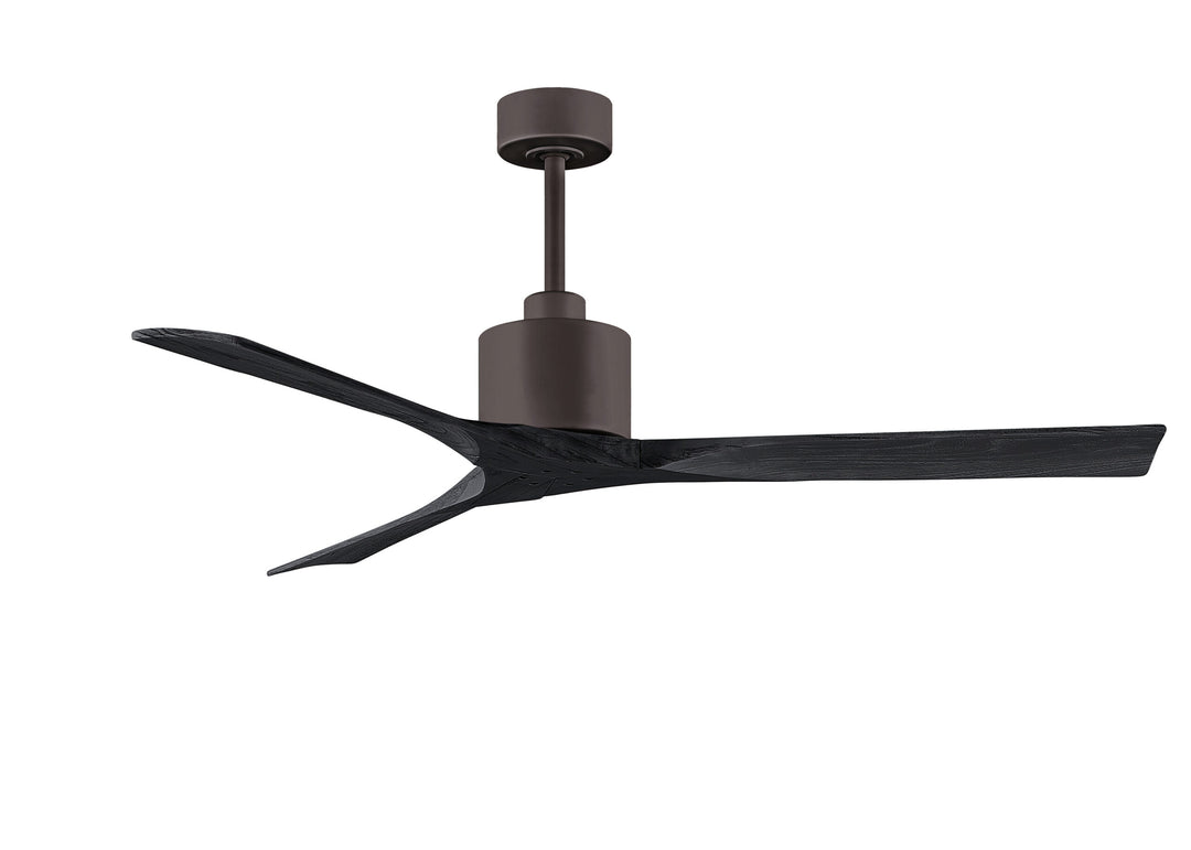 Matthews Fan Company Nan Ceiling Fan Indoor Ceiling Fans Matthews Fan Company 60" Textured Bronze Matte Black