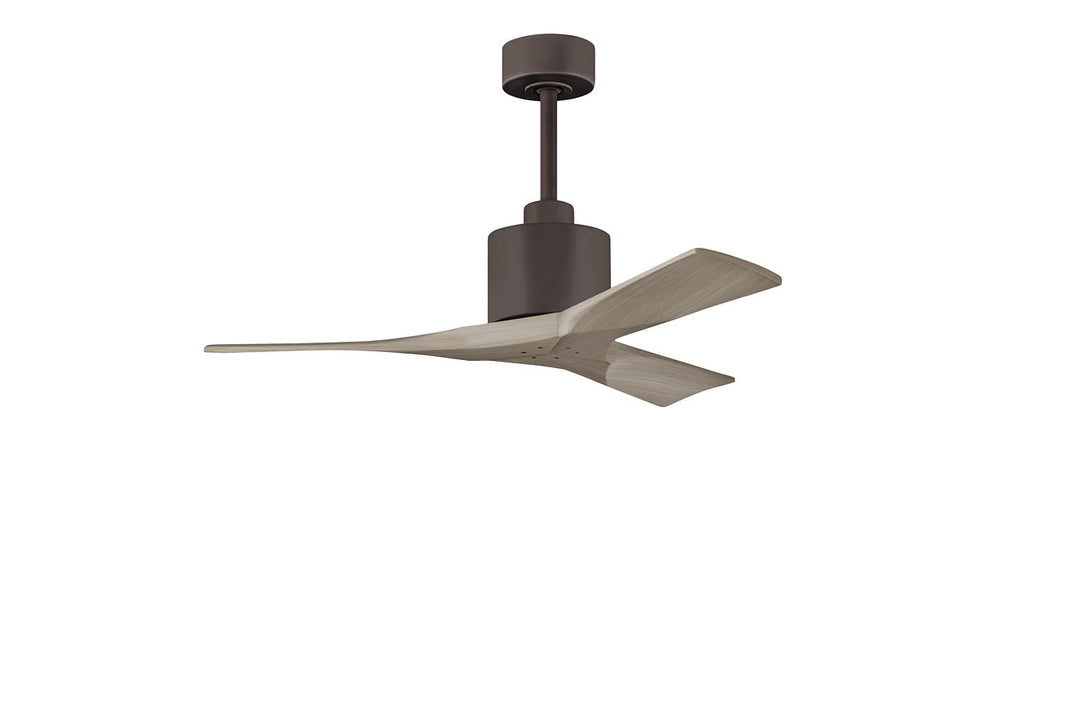 Matthews Fan Company Nan Ceiling Fan Indoor Ceiling Fans Matthews Fan Company 42" Textured Bronze Gray Ash