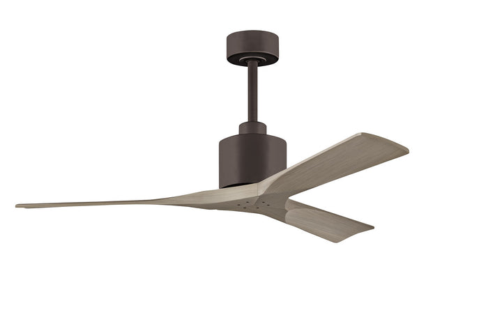 Matthews Fan Company Nan Ceiling Fan Indoor Ceiling Fans Matthews Fan Company 52" Textured Bronze Gray Ash