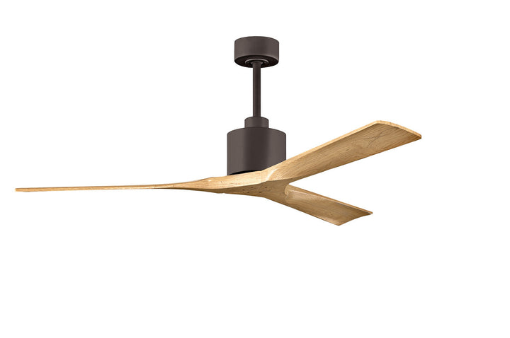 Matthews Fan Company Nan Ceiling Fan Indoor Ceiling Fans Matthews Fan Company 60" Textured Bronze Light Maple Tone