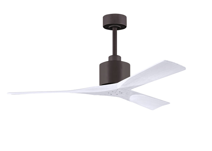 Matthews Fan Company Nan Ceiling Fan Indoor Ceiling Fans Matthews Fan Company 52" Textured Bronze Matte White