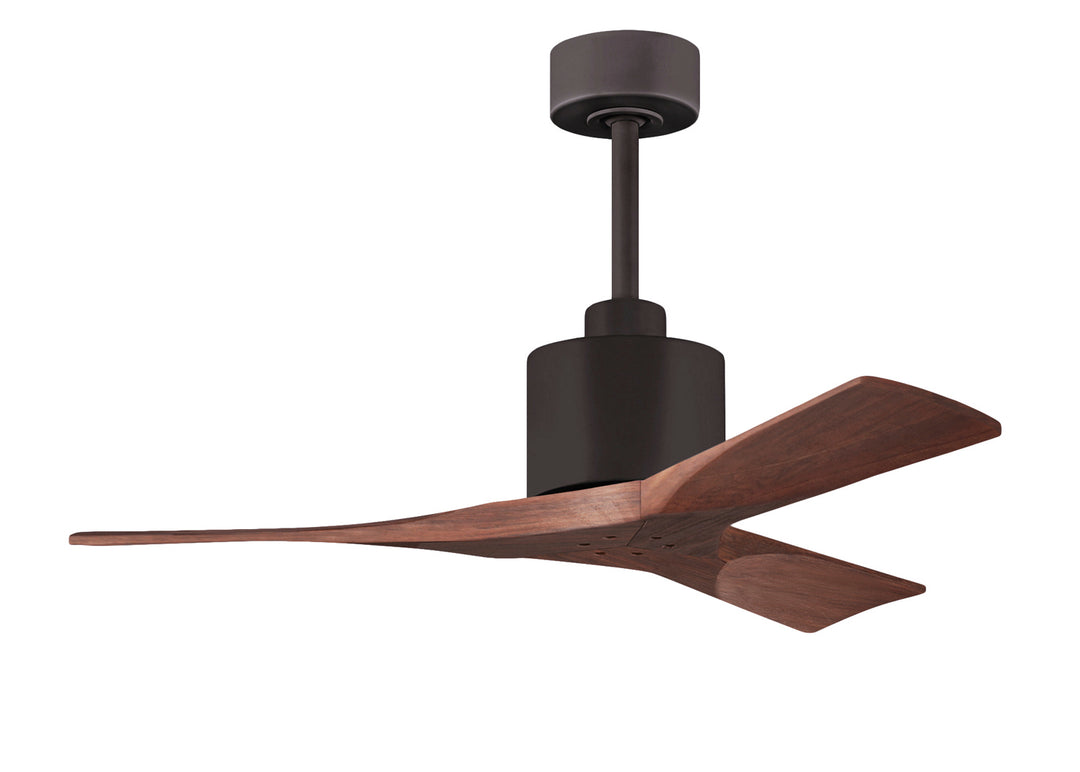 Matthews Fan Company Nan Ceiling Fan Indoor Ceiling Fans Matthews Fan Company 42" Textured Bronze Walnut