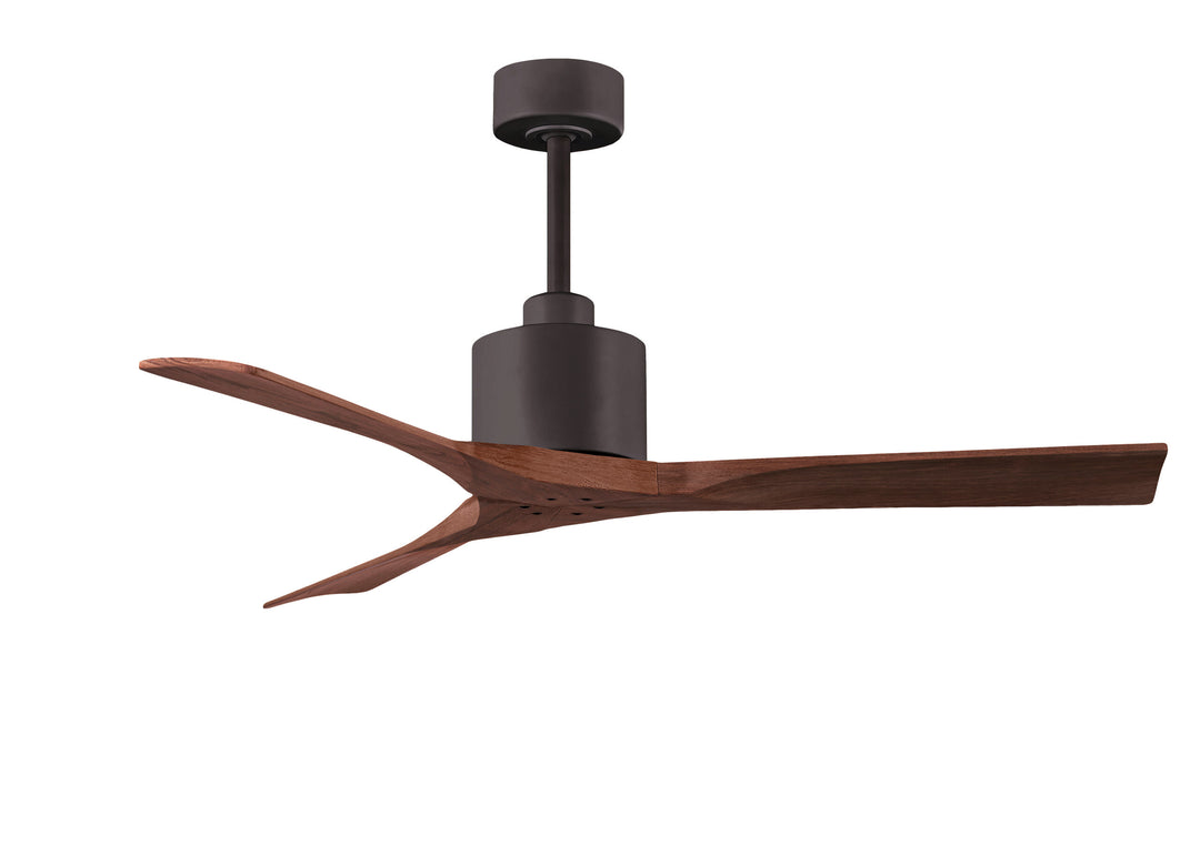 Matthews Fan Company Nan Ceiling Fan Indoor Ceiling Fans Matthews Fan Company 52" Textured Bronze Walnut