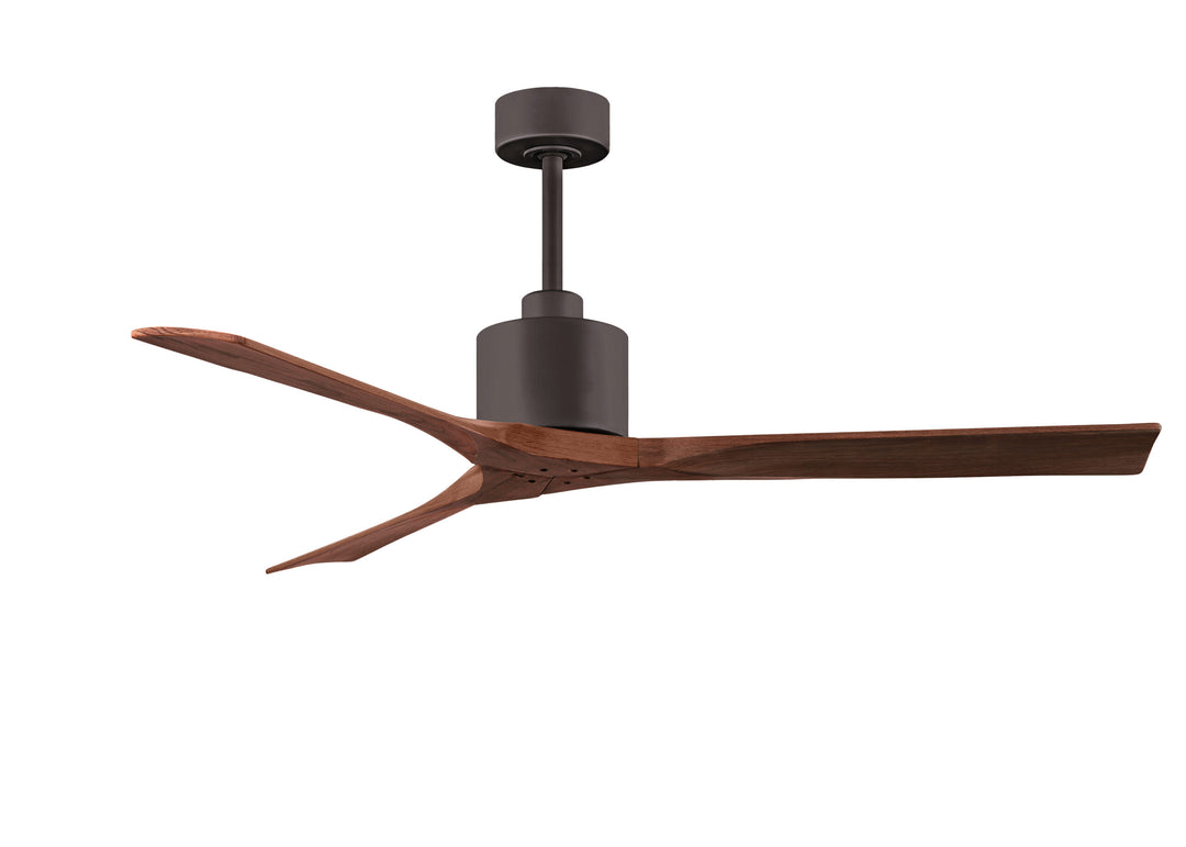 Matthews Fan Company Nan Ceiling Fan Indoor Ceiling Fans Matthews Fan Company 60" Textured Bronze Walnut