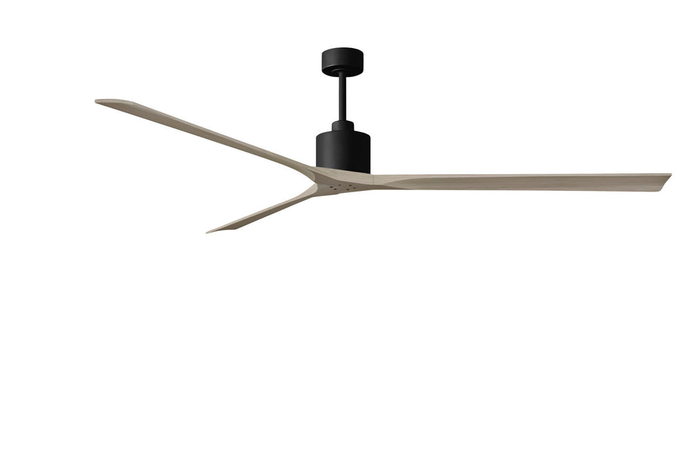 Matthews Fan Company Nan XL Ceiling Fan Indoor Ceiling Fans Matthews Fan Company Matte Black Gray Ash 90"