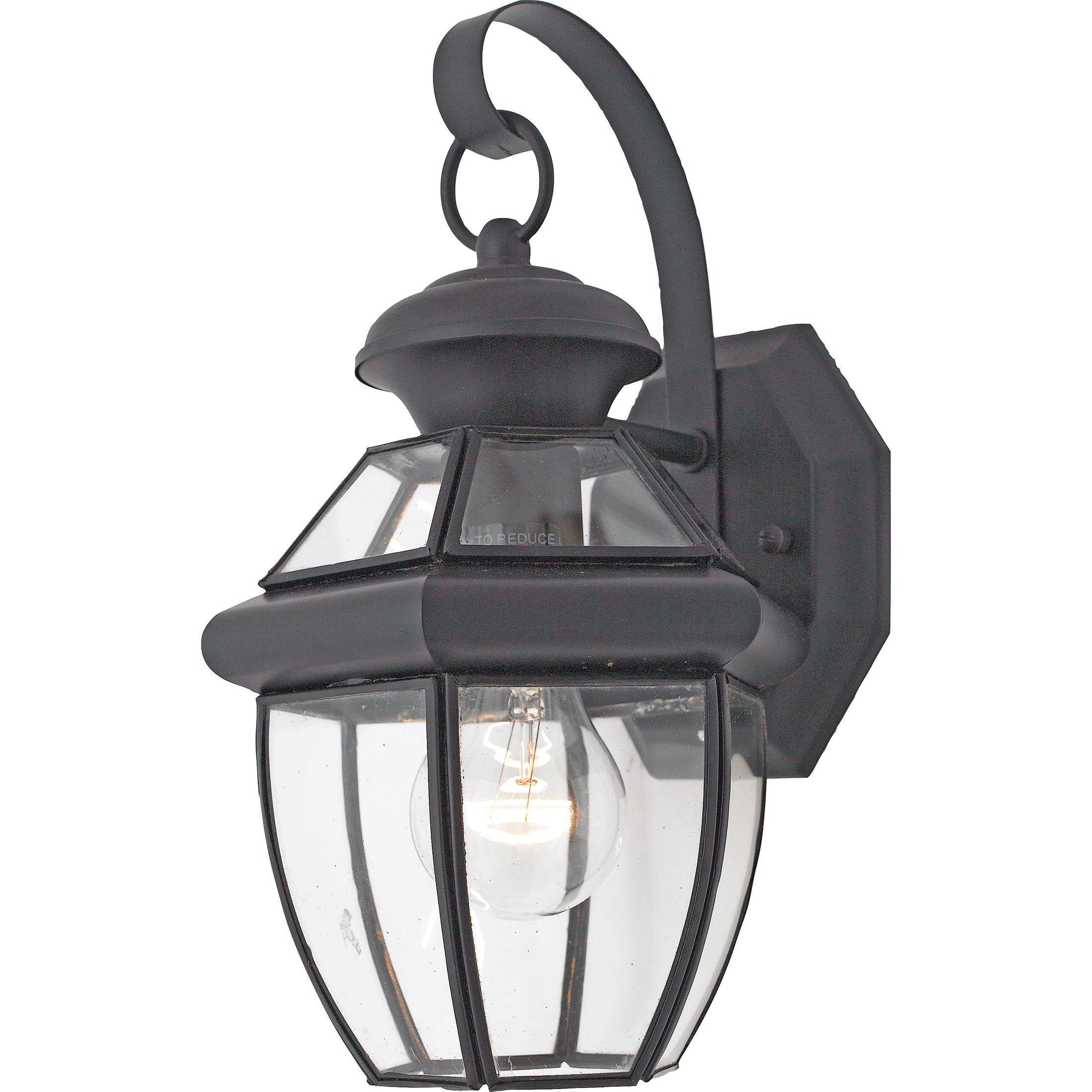 Quoizel  Newbury Outdoor Lantern, Small Outdoor Light Fixture Quoizel Mystic Black  