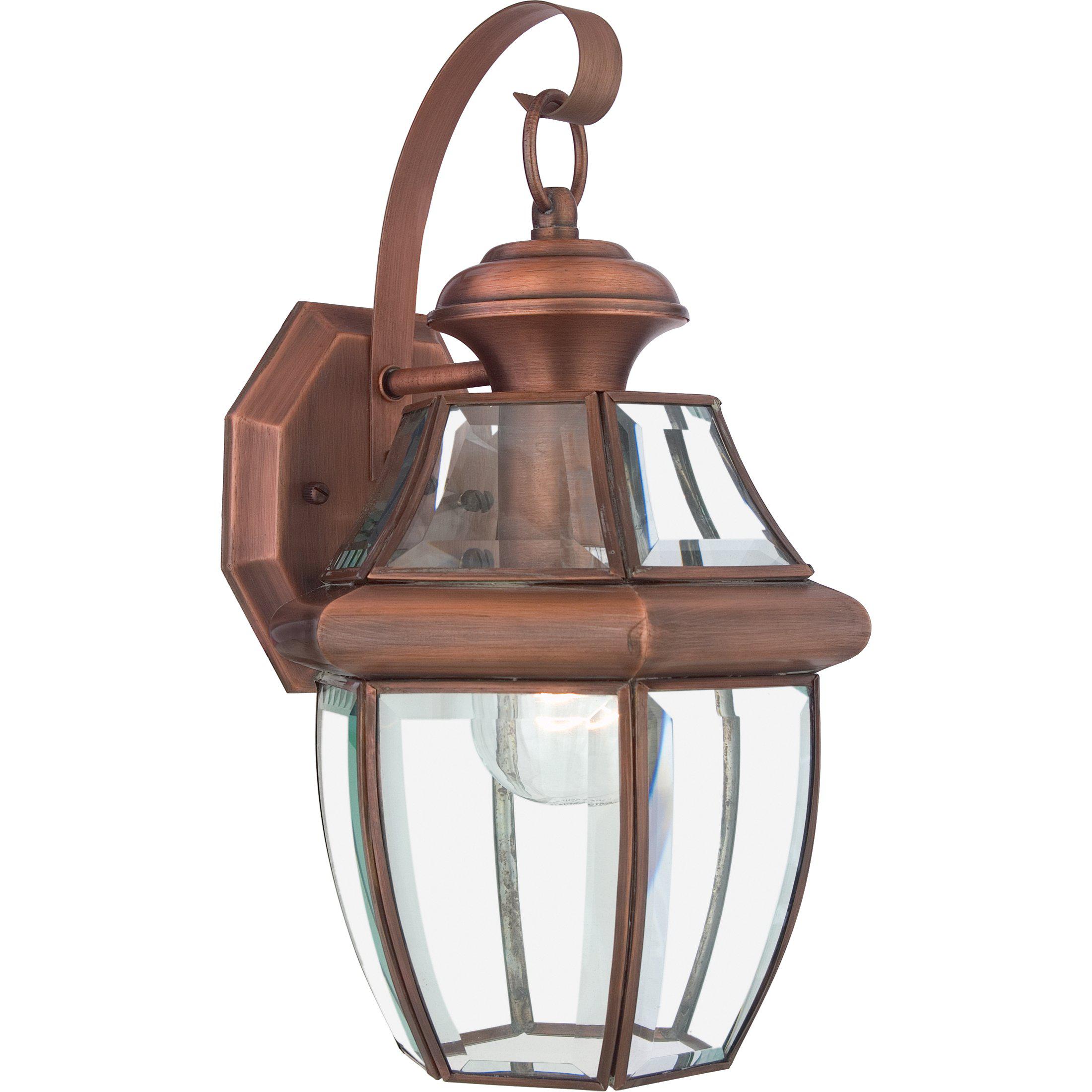 Quoizel  Newbury Outdoor Lantern, Medium Outdoor Light Fixture Quoizel Aged Copper  