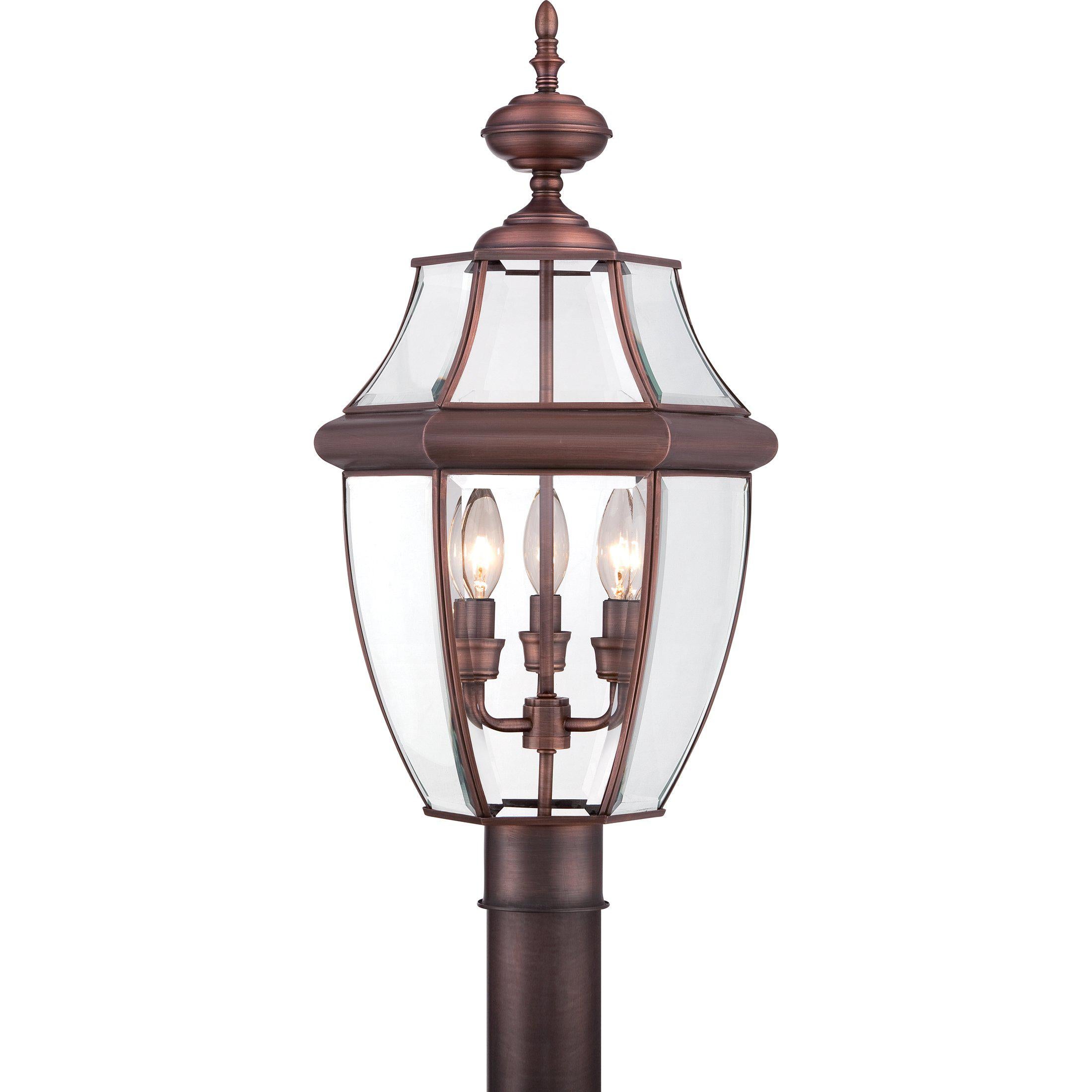 Quoizel  Newbury Outdoor Lantern, Post Medium Outdoor l Post/Pier Mounts Quoizel Aged Copper  