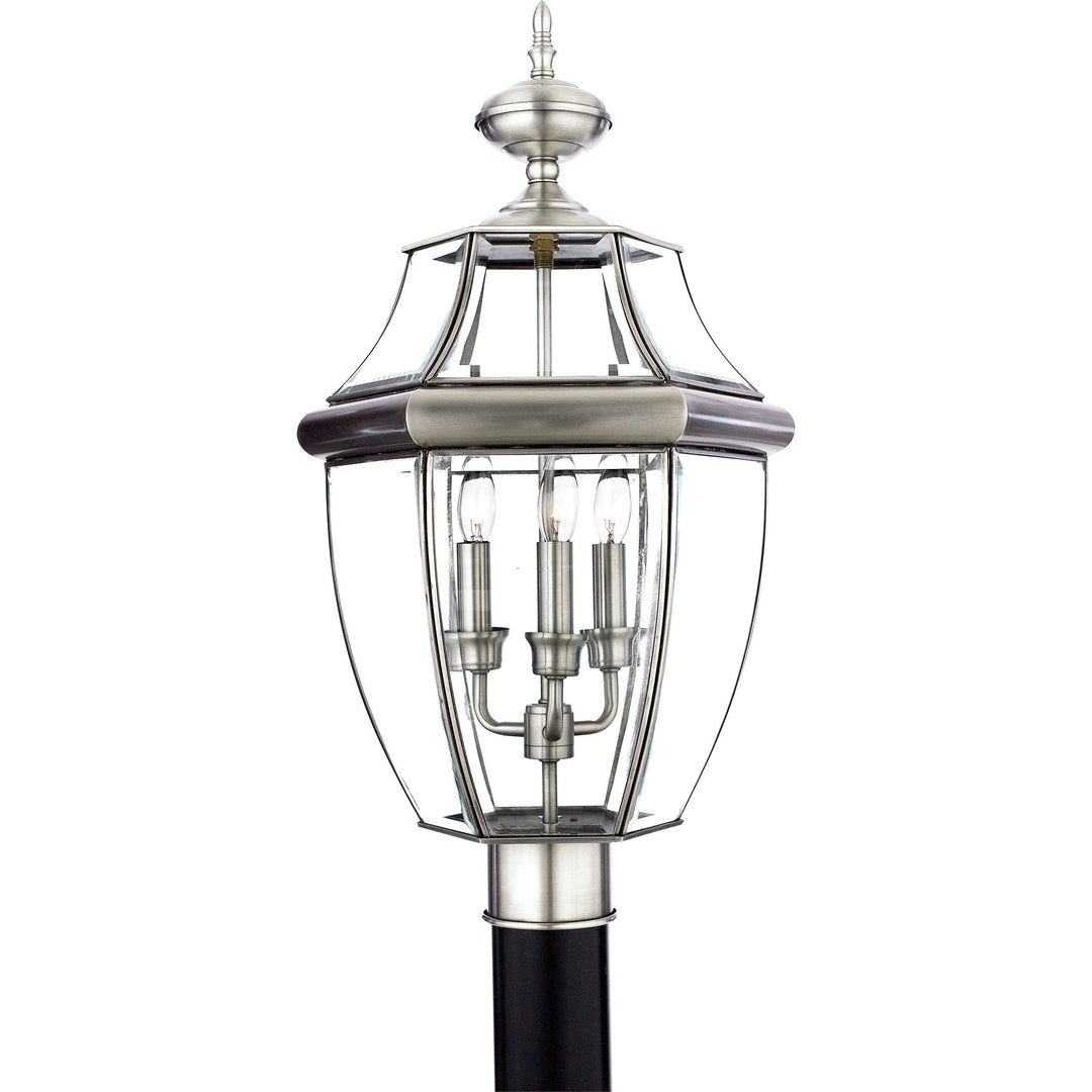 Quoizel  Newbury Outdoor Lantern, Post Medium Pier & Post Mount Lights Quoizel Pewter  