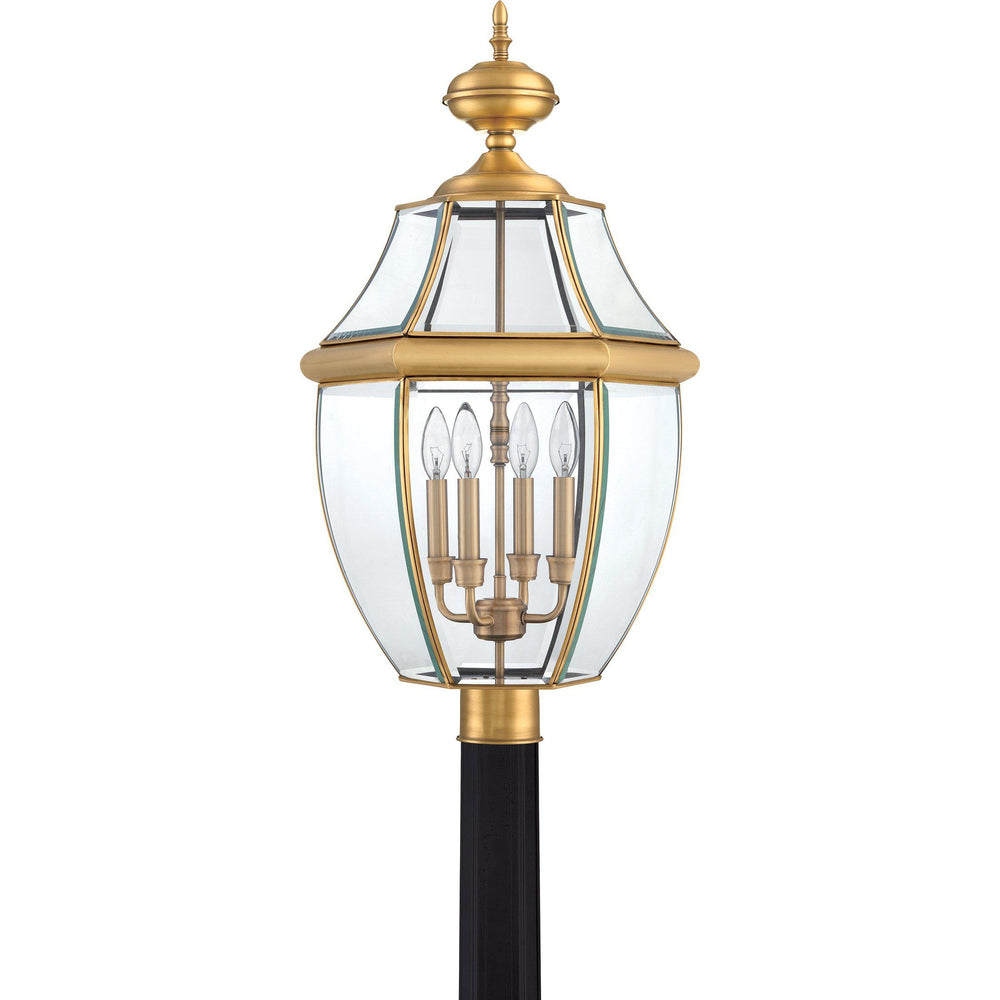 Quoizel Newbury Outdoor Lantern, Post Large