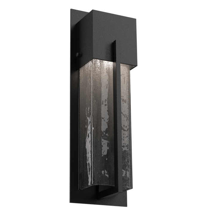 Hammerton Studio Square Outdoor Cover Sconce Outdoor Wall Lights Hammerton Studio 16 Textured Black (Outdoor) Smoke Granite