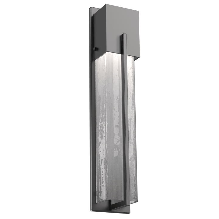 Hammerton Studio Square Outdoor Cover Sconce Outdoor Wall Lights Hammerton Studio 23 Argento Grey (Outdoor) Frosted Granite