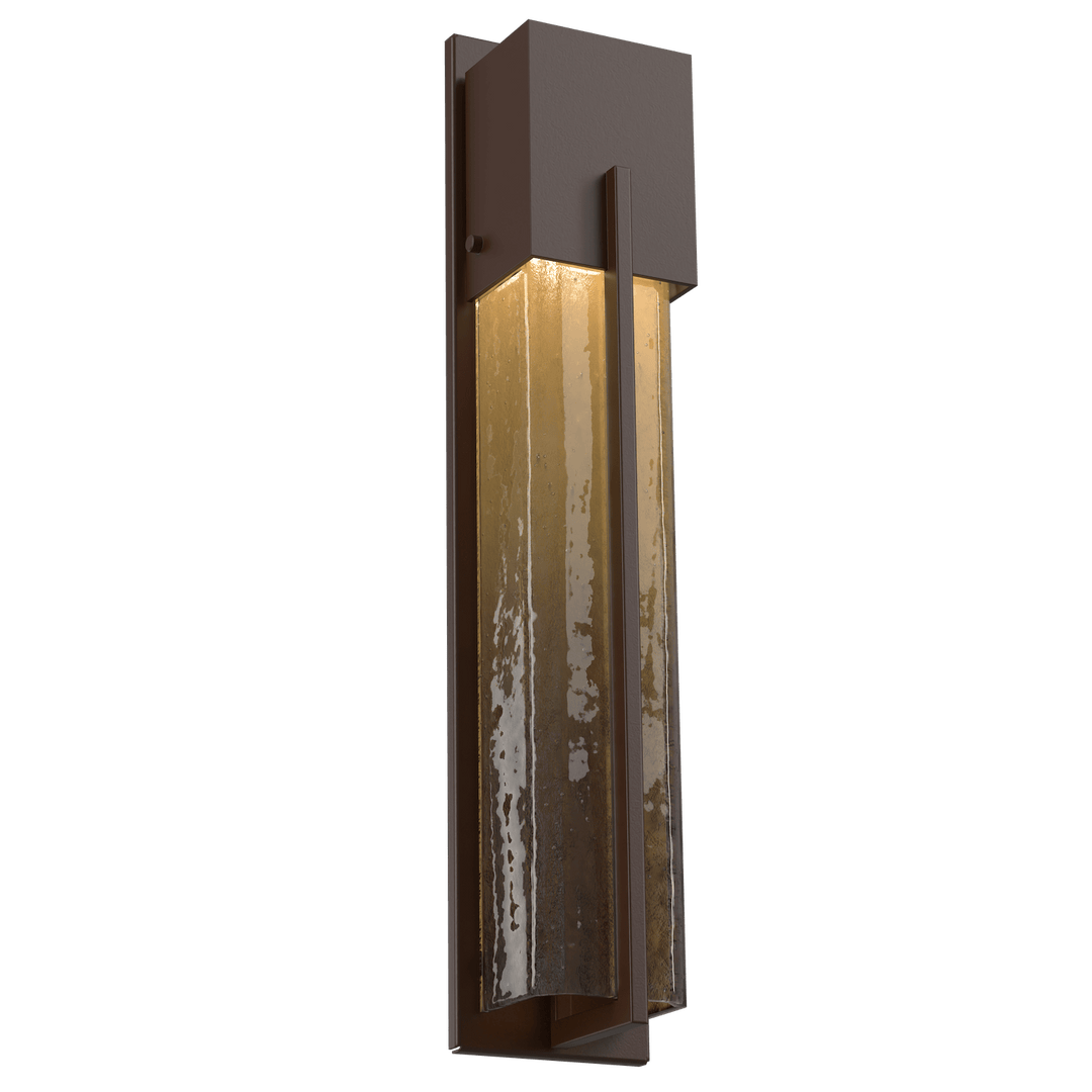 Hammerton Studio Square Outdoor Cover Sconce Outdoor Wall Lights Hammerton Studio 23 Statuary Bronze (Outdoor) Bronze Granite