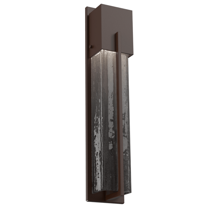 Hammerton Studio Square Outdoor Cover Sconce Outdoor Wall Lights Hammerton Studio 23 Statuary Bronze (Outdoor) Smoke Granite