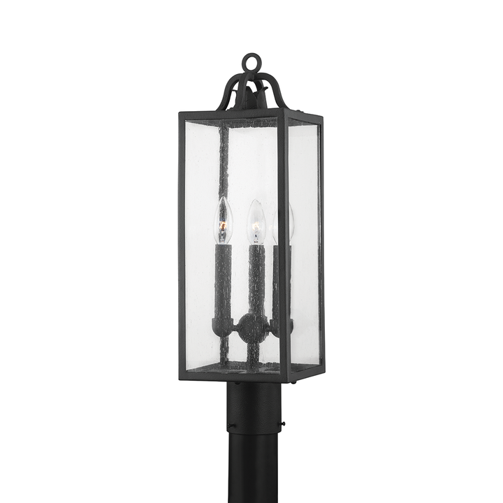 Troy CAIDEN 3 LIGHT EXTERIOR POST P2067 Pier & Post Mount Lights Troy Lighting FORGED IRON  