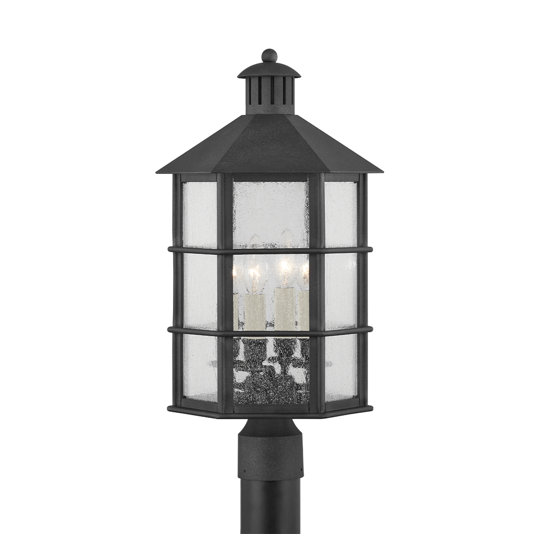 Troy Lighting 4 LIGHT EXTERIOR POST P2522 Pier & Post Mount Lights Troy Lighting FRENCH IRON  