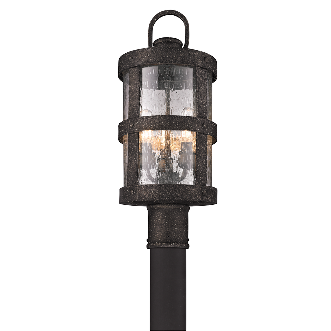 Troy Lighting BARBOSA 3LT POST LANTERN MEDIUM P3316 Pier & Post Mount Lights Troy Lighting BARBOSA BRONZE  