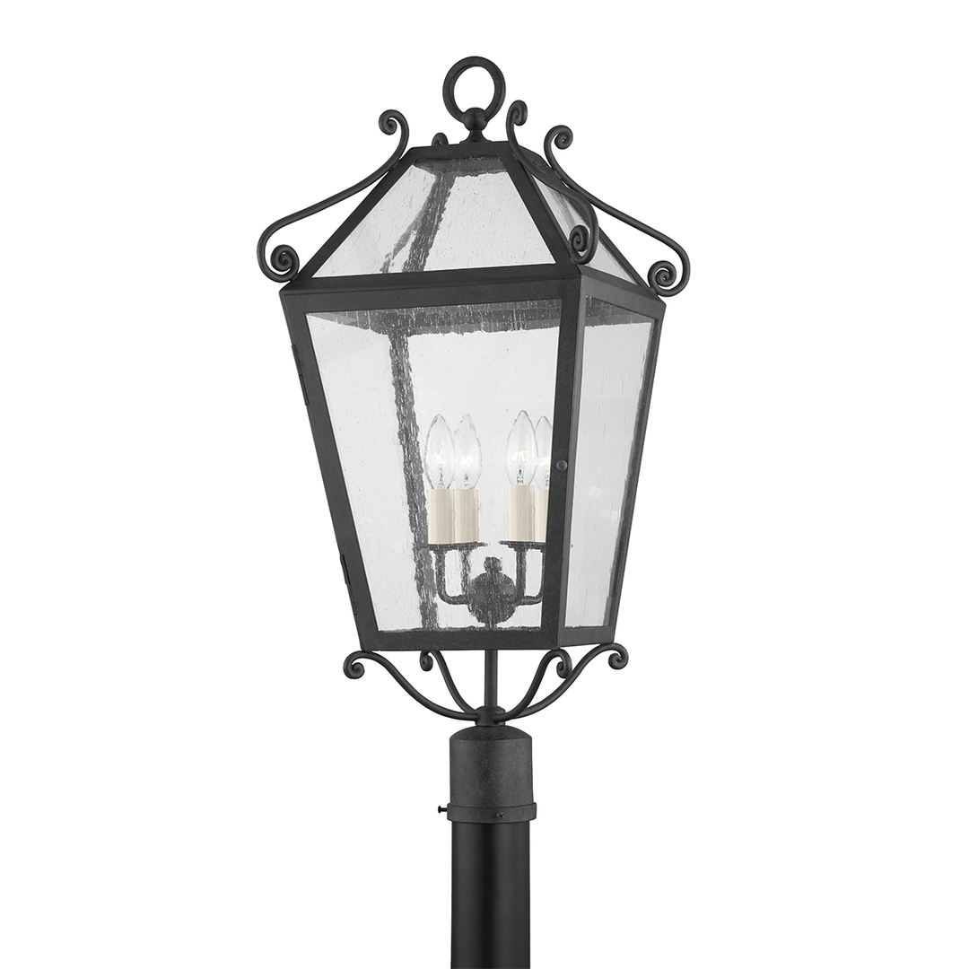 Troy Lighting 4 LIGHT EXTERIOR POST P4129 Pier & Post Mount Lights Troy Lighting FRENCH IRON  