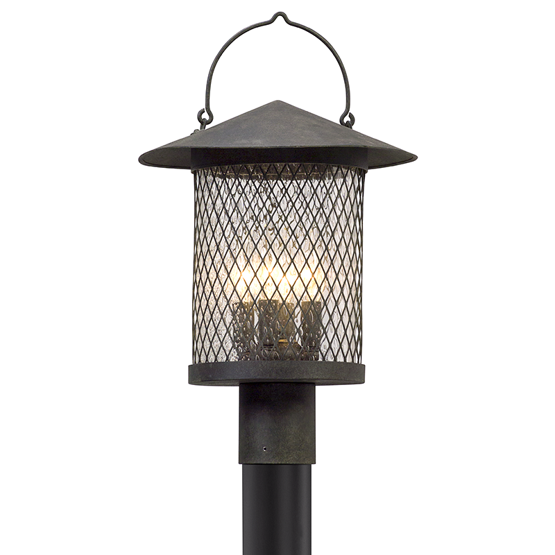 Troy Lighting ALTAMONT 4LT POST LANTERN LARGE P5175 Pier & Post Mount Lights Troy Lighting FRENCH IRON  