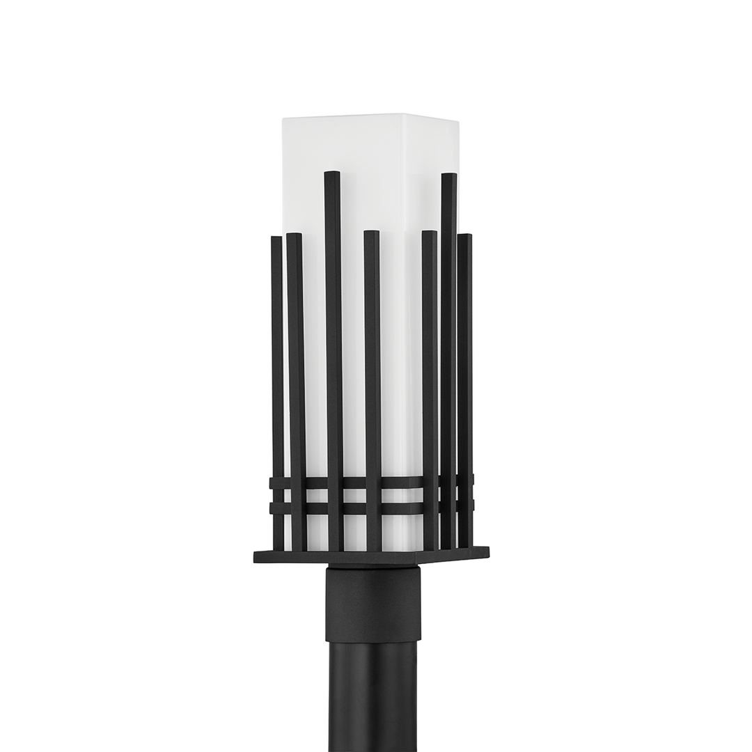 Troy Lighting 1 LIGHT EXTERIOR POST P5422 Pier & Post Mount Lights Troy Lighting TEXTURED BLACK  