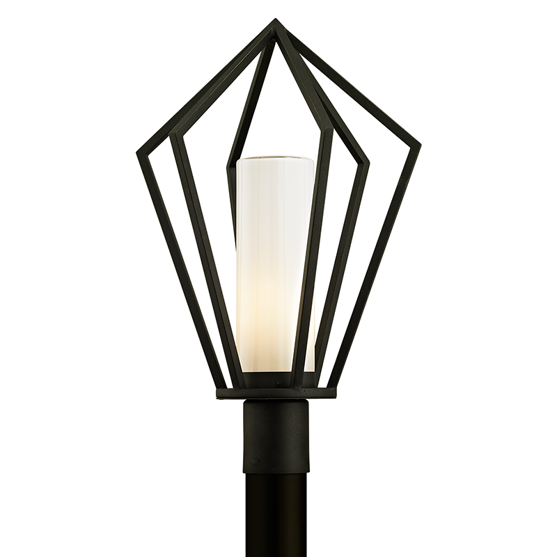 Troy Lighting WHITLEY HEIGHTS 1LT POST P6345 Outdoor l Post/Pier Mounts Troy Lighting TEXTURED BLACK  
