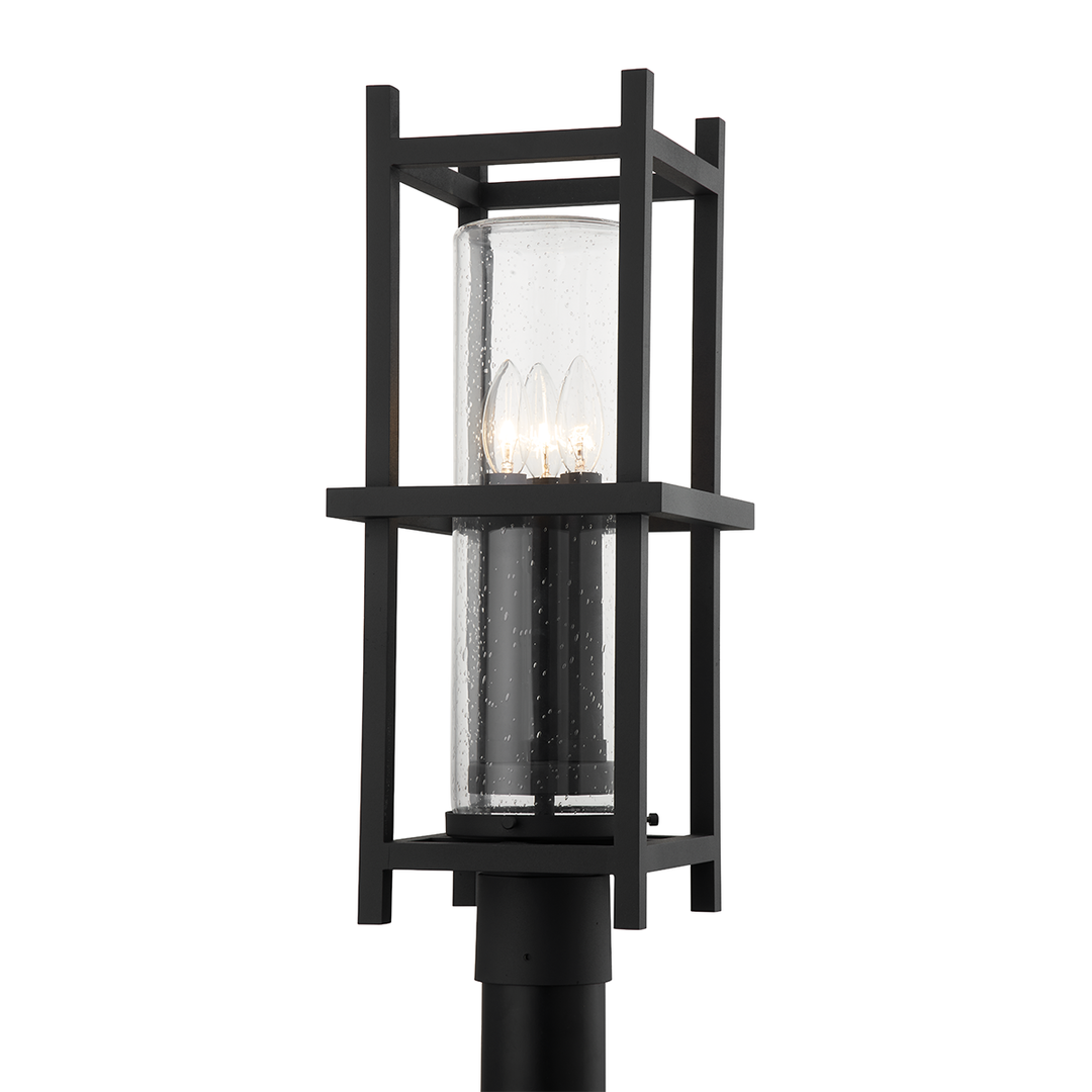 Troy Lighting 3 LIGHT MEDIUM EXTERIOR POST P7522 Pier & Post Mount Lights Troy Lighting TEXTURED BLACK  