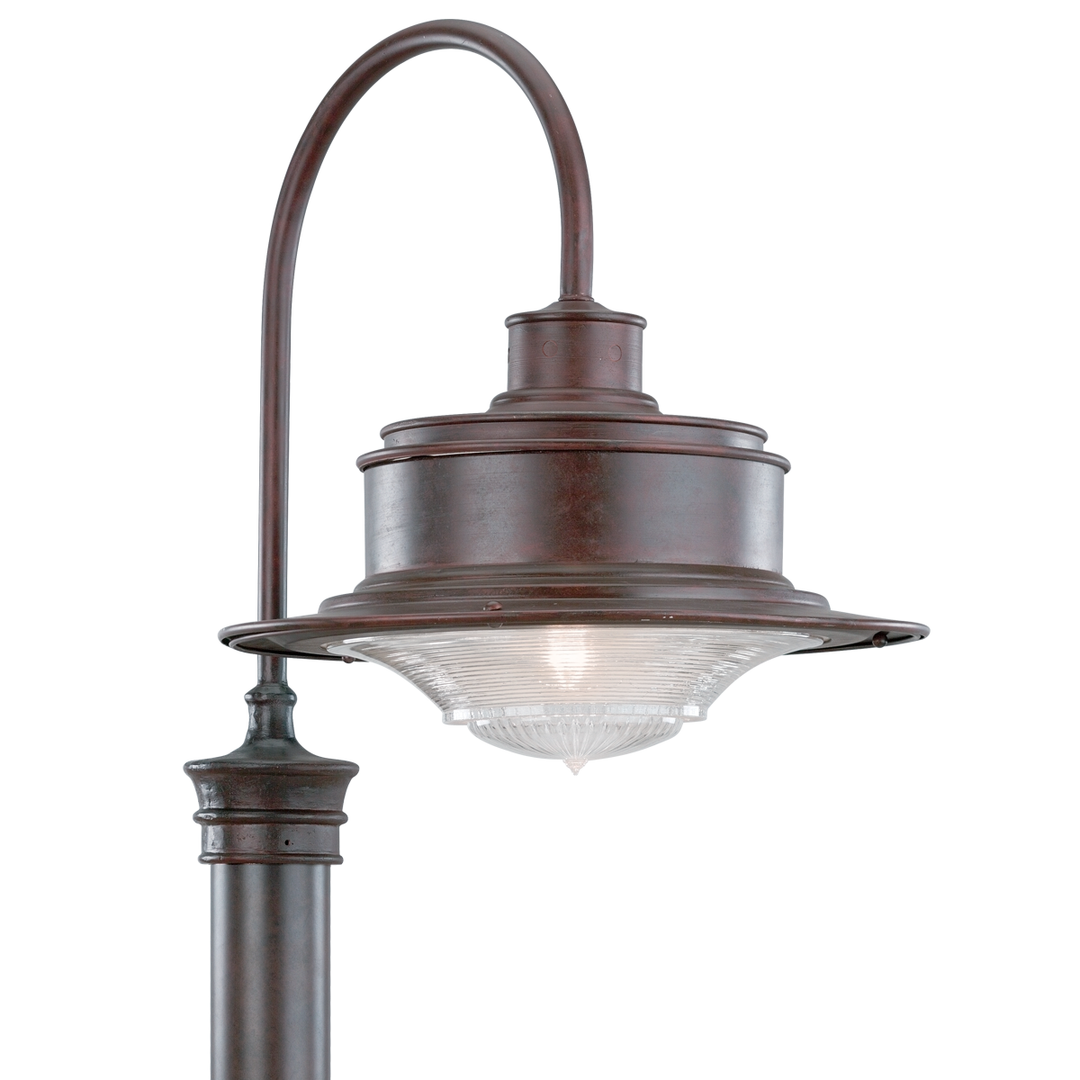 Troy Lighting SOUTH STREET 1LT POST DOWNLIGHT MEDIUM OLD RUST P9393 Pier & Post Mount Lights Troy Lighting OLD RUST  