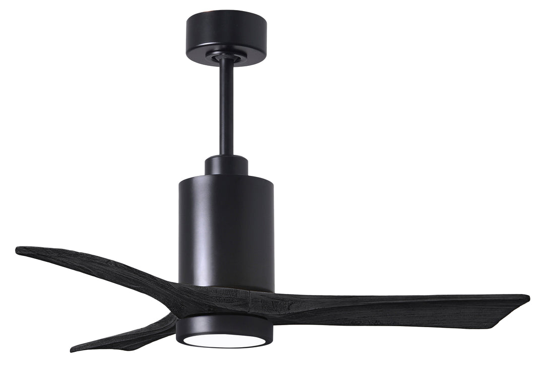 Matthews Fan Company Patricia-3 Ceiling Fan Indoor Ceiling Fans Matthews Fan Company 42" Matte Black Matte Black