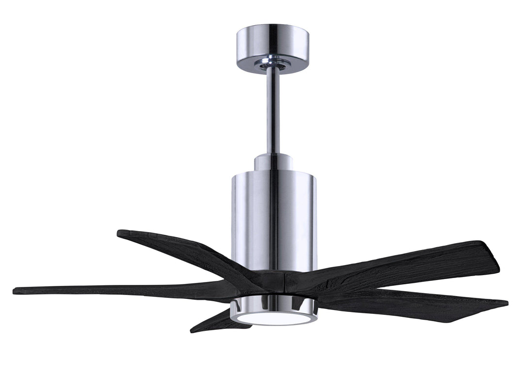 Matthews Fan Company Patricia-5 Five Blade with Light Kit PA5 Indoor Ceiling Fans Matthews Fan Company Brushed Nickel Matte White 60"