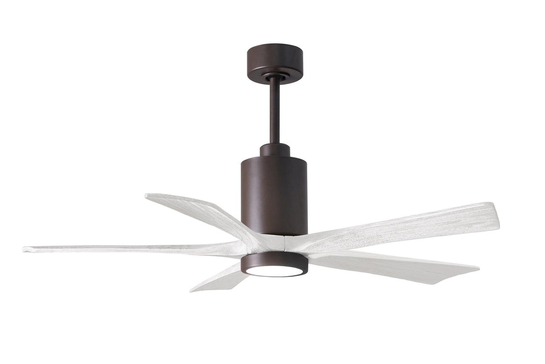 Matthews Fan Company Patricia-5 Five Blade with Light Kit PA5 Indoor Ceiling Fans Matthews Fan Company Textured Bronze Barnwood Tone 42"