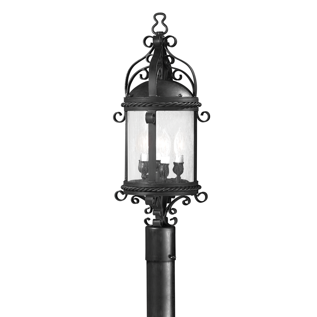 Troy Lighting PAMPLONA 4LT POST LANTERN LARGE PCD9123 Pier & Post Mount Lights Troy Lighting OLD BRONZE  