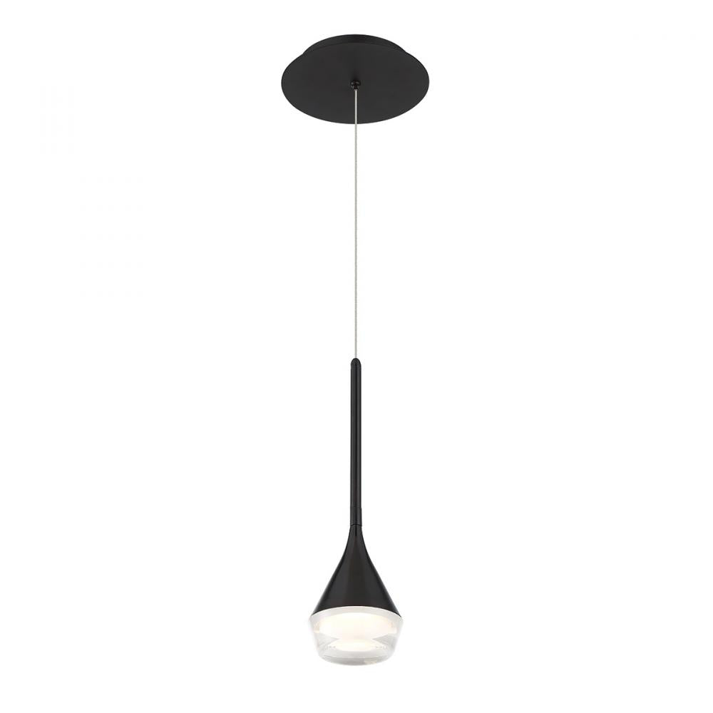 WAC Blast Off LED Mini Pendant PD-62913 Pendants WAC Black  