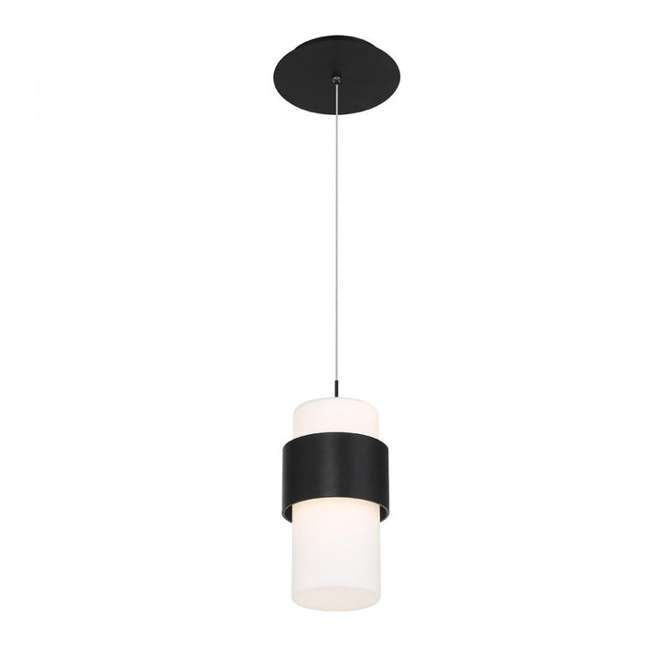 WAC Banded LED Mini Pendant PD-68909 Pendants WAC Black  