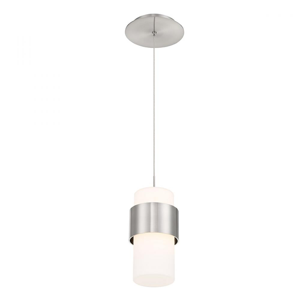 WAC Banded LED Mini Pendant PD-68909 Pendants WAC Nickel  