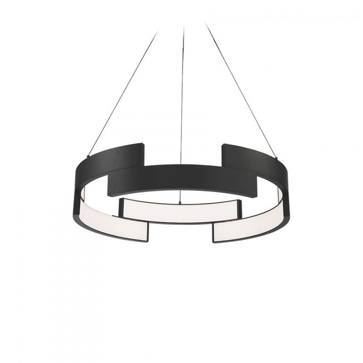 WAC Trap LED Pendant PD-95827 Pendants WAC Black  