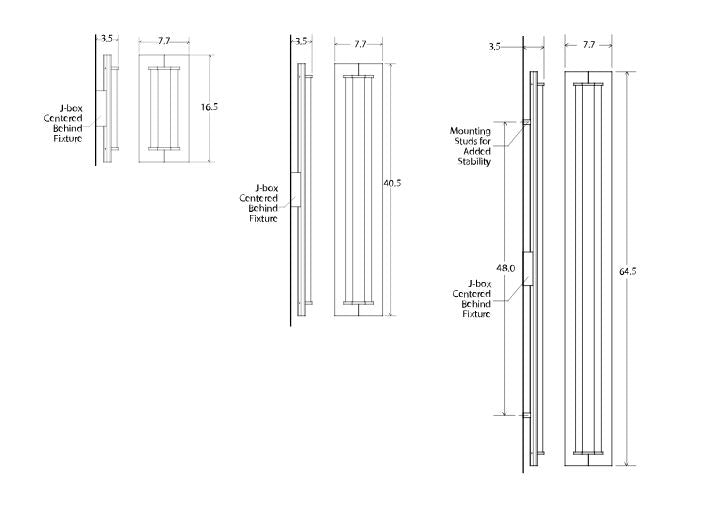 Cerno Penna 16" Wall Sconce Wall Sconces Cerno   