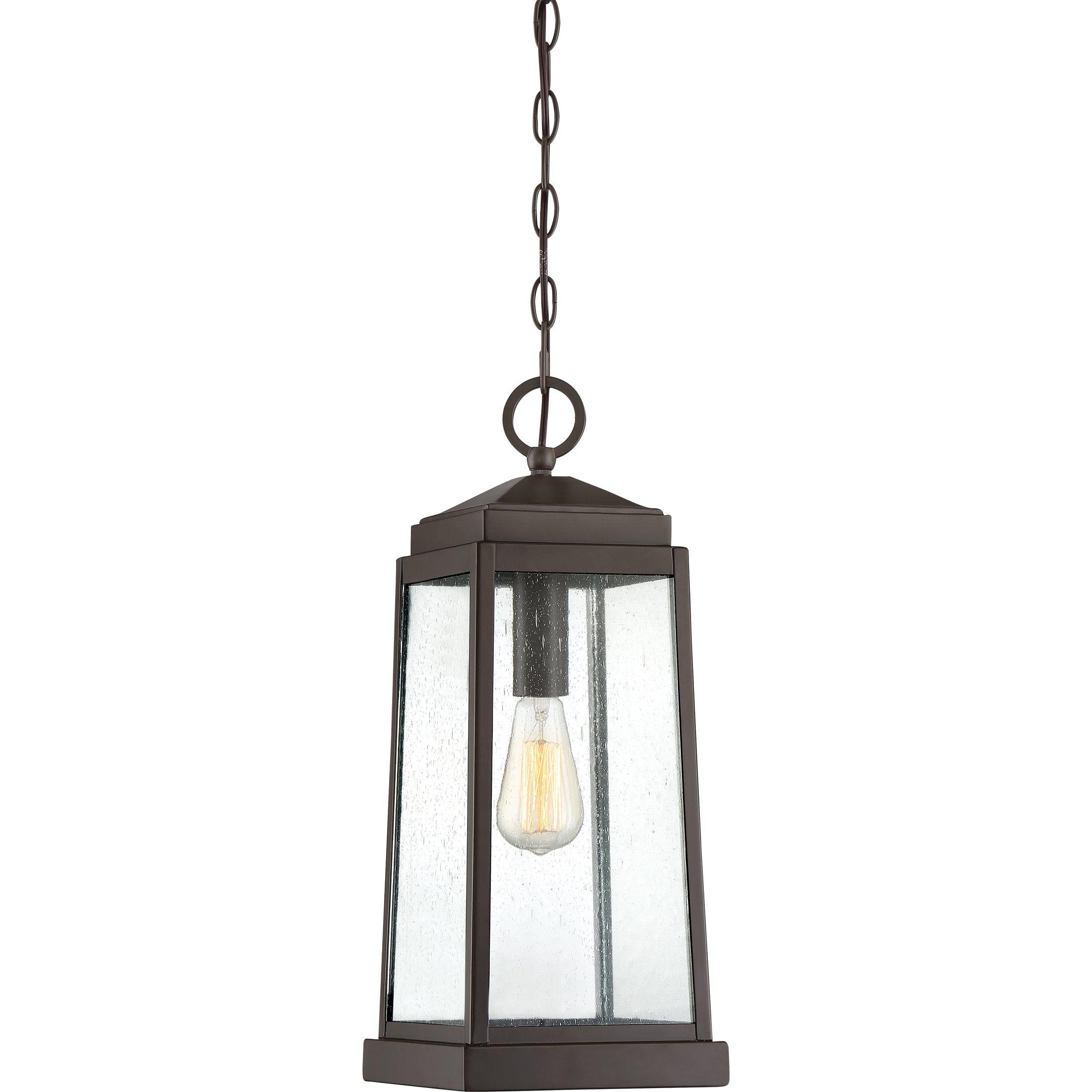 Quoizel  Ravenel Outdoor Lantern, Hanging Outdoor Light Fixture l Hanging Quoizel Western Bronze  