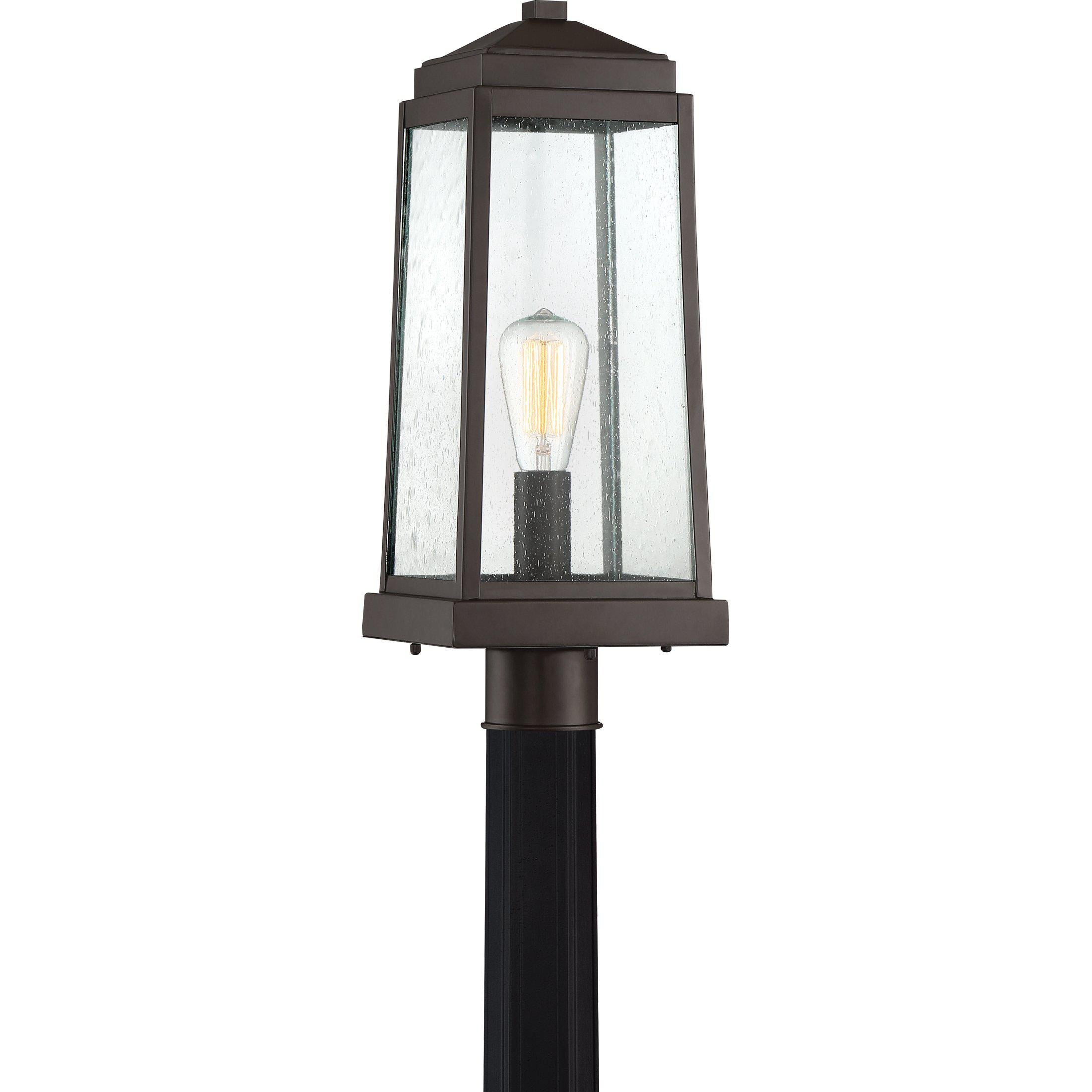 Quoizel  Ravenel Outdoor Lantern, Post Outdoor Light Fixture Quoizel Western Bronze  