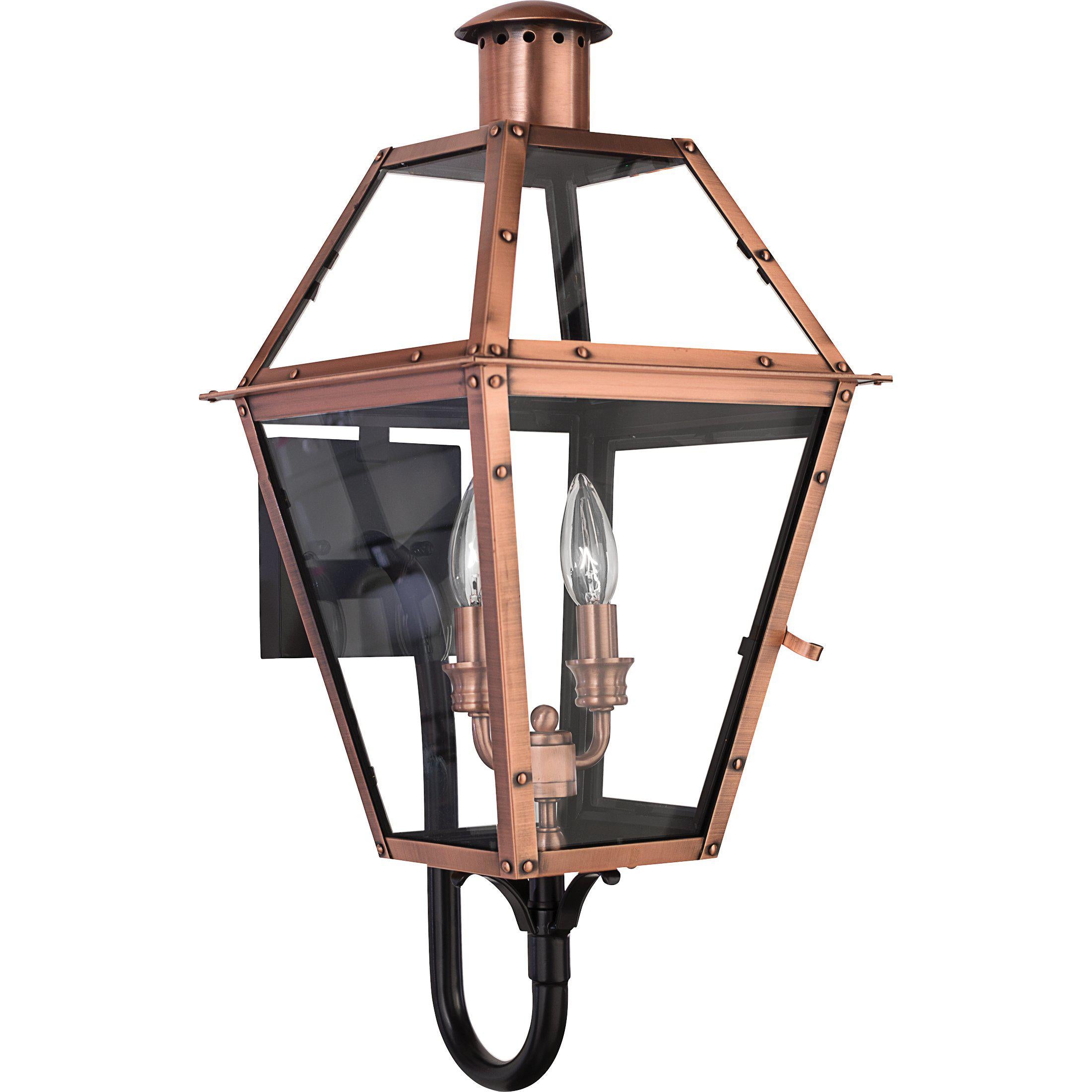 Quoizel  Rue De Royal Outdoor Lantern, Small Outdoor l Wall Quoizel Aged Copper  